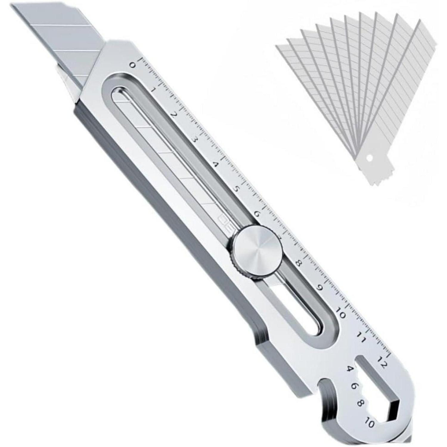 LuxusKollektion Cuttermesser Universalmesser Profi 10 Abbrechklingen multifunktional Druckguss