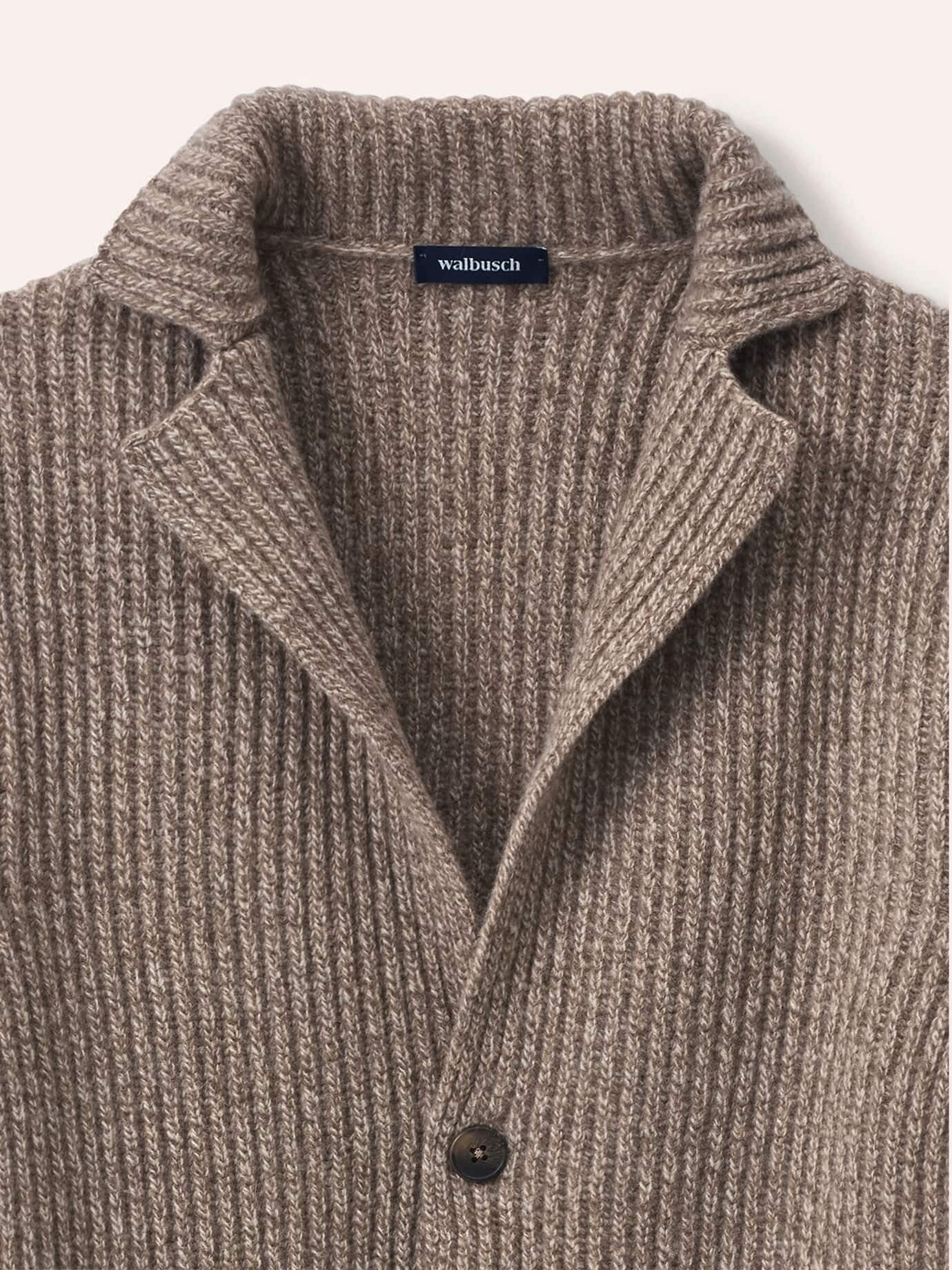 Walbusch Strickjacke Herren Gestricktes Sakko aus Lammwolle, wärmend – Bild 4 von 4