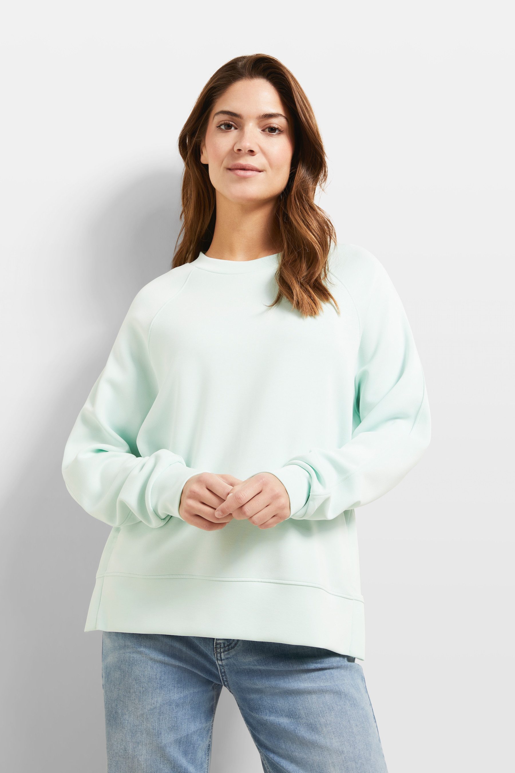 bugatti Sweatshirt aus elastischer Modalware