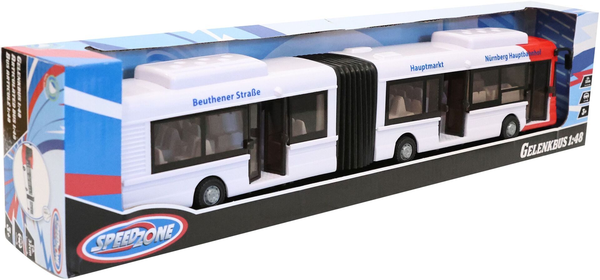 Vedes Spielzeug-Auto SZ Gelenkbus - Speedzone Spielzeugbus mit Gelenkfunkti günstig online kaufen