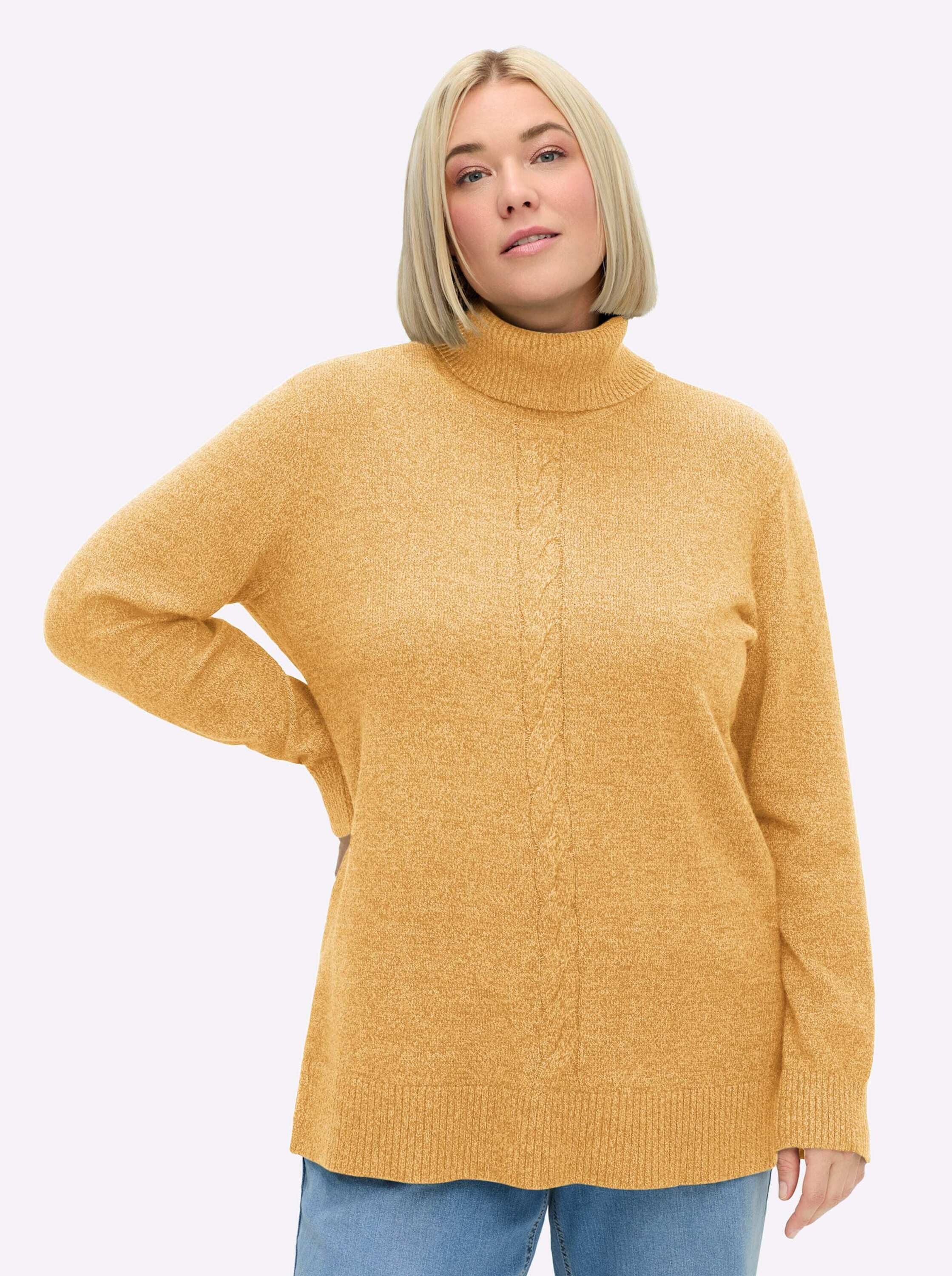 Sheego Strickpullover Pullover Langarm Jersey