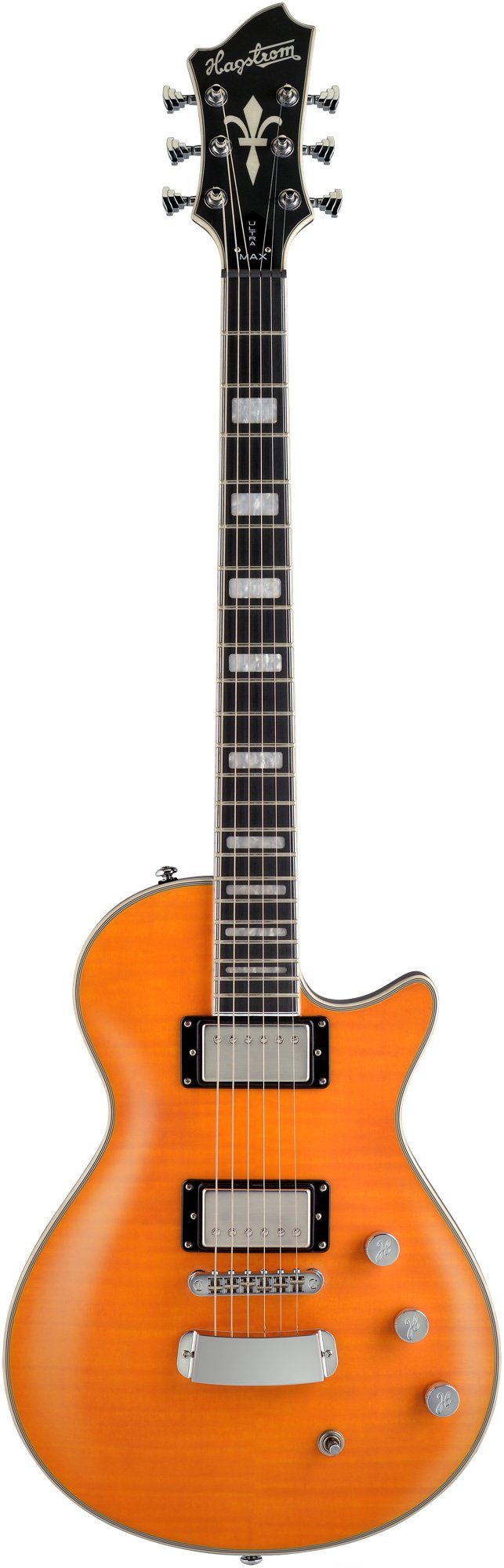 Hagstrom E-Gitarre Hagstrom Ultra Max Milky Mandarin Satin