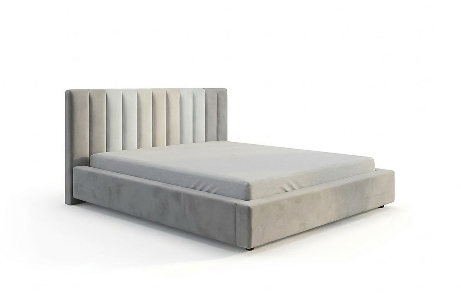 KAWOLA Polsterbett CATTURA Velvet - Modernes Design - Schlafzimmer Highlight, Inklusive Lattenrost 3-fach höhenverstellbar - Stil trifft Komfort