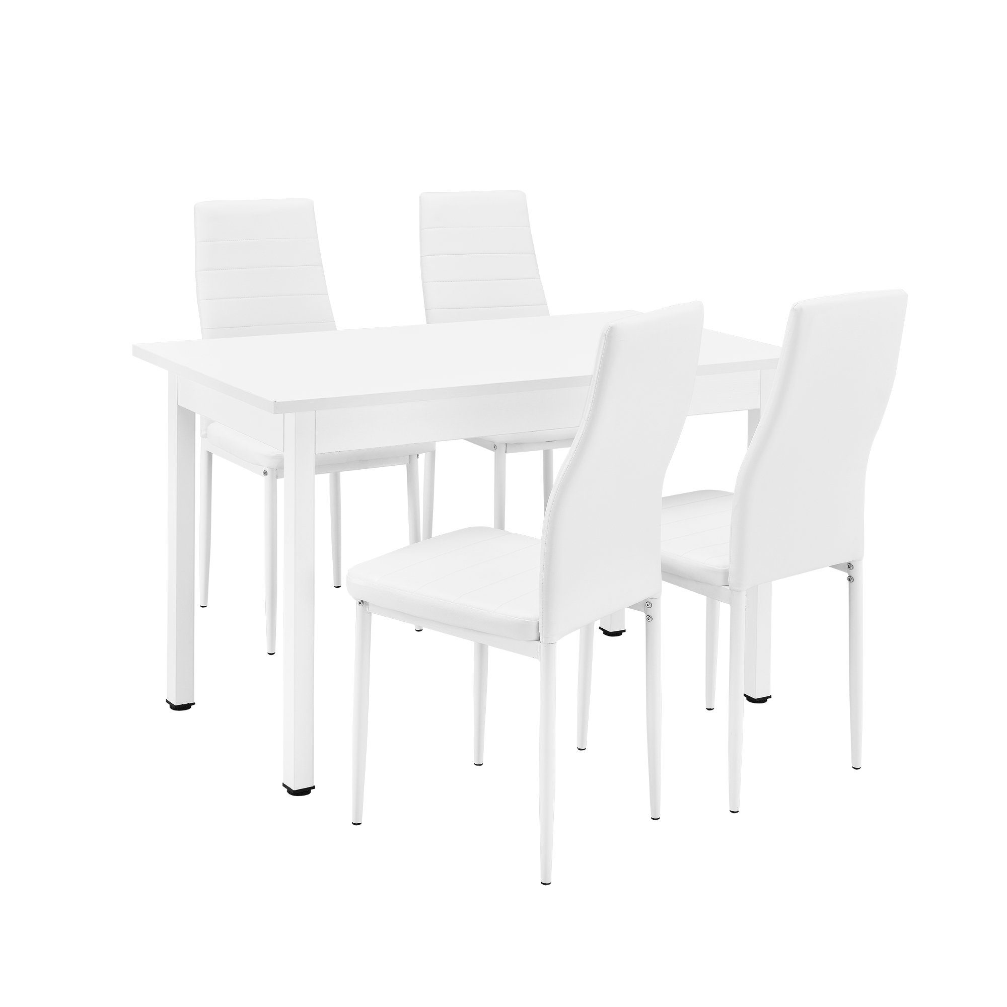 en.casa Essgruppe, (Set, 5-tlg), »Jørpeland« Esstisch günstig online kaufen