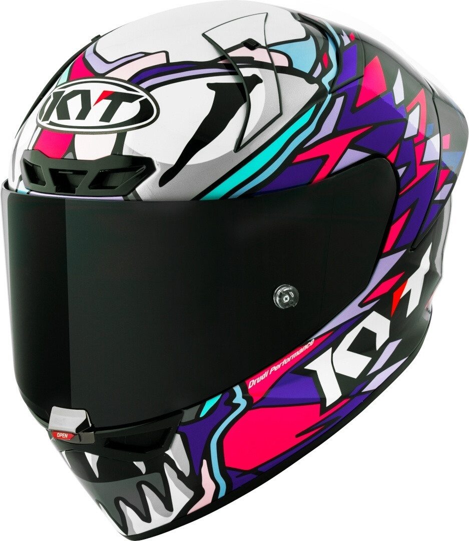 KYT Motorradhelm KX-1 Race GP Bastianini Replica 2023 Helm, Atmungsaktiv, Pinlock, ECE 22.06