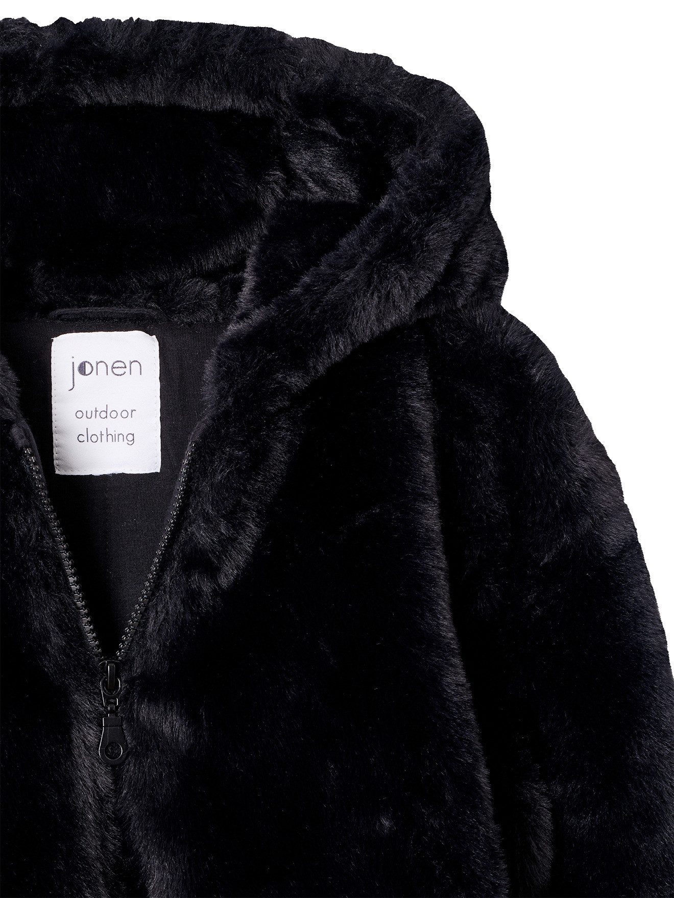 jonen Blouson Kunstfelljacke mit Kapuze Mädchen, Übergangsjacke – Bild 3 von 5