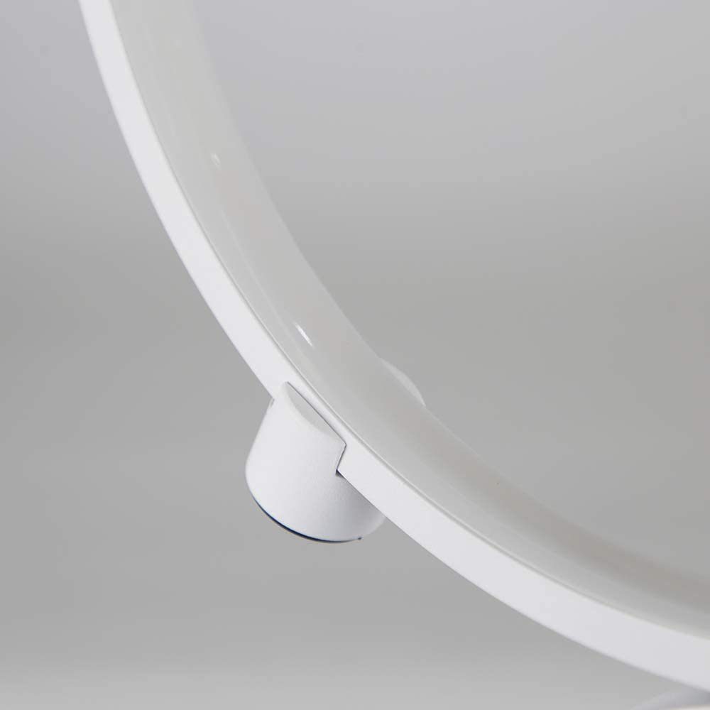 ZMH Stehlampe Wohnzimmer dimmbar Stehleuchte Weiß/schwarze Modern Schlafzimmer, LED fest integriert, Warmweiß, 5-Flammig Ringförmige,Warmweiß,Standleuchte 33W,  – Bild 5 von 5