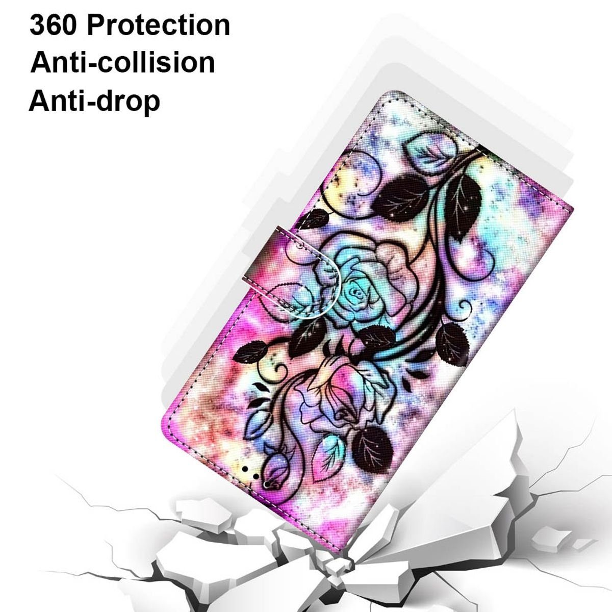 König Design Handyhülle Samsung Galaxy S22 Ultra 5G, Schutzhülle Schutztasche Case Cover Etuis Wallet Klapptasche Bookstyle