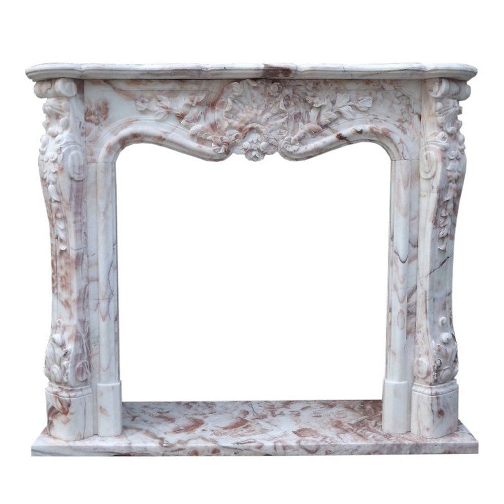 Luxury-Park-Direct Kommode Bunter Marmorkamin Kamine Barocker Stil Umrandung Preise Kaminumrahmun