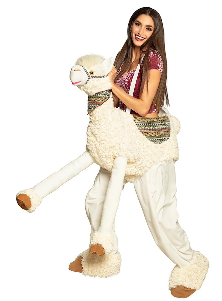 Kostüm Lama Hosenkostüm - Halloween Kostüm Damen