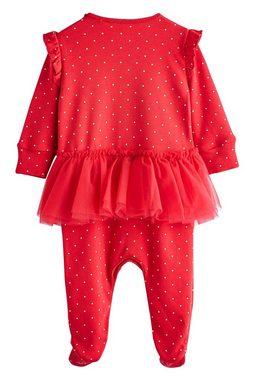 Next Schlafoverall Baby-Schlafanzug mit Weihnachtsmotiv und Tutu (1-tlg)