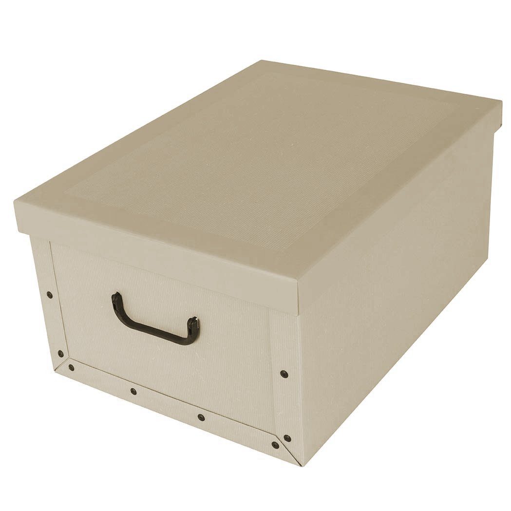 Kreher Aufbewahrungsbox Aufbewahrungsbox, Dekokarton - Motiv: Classic White