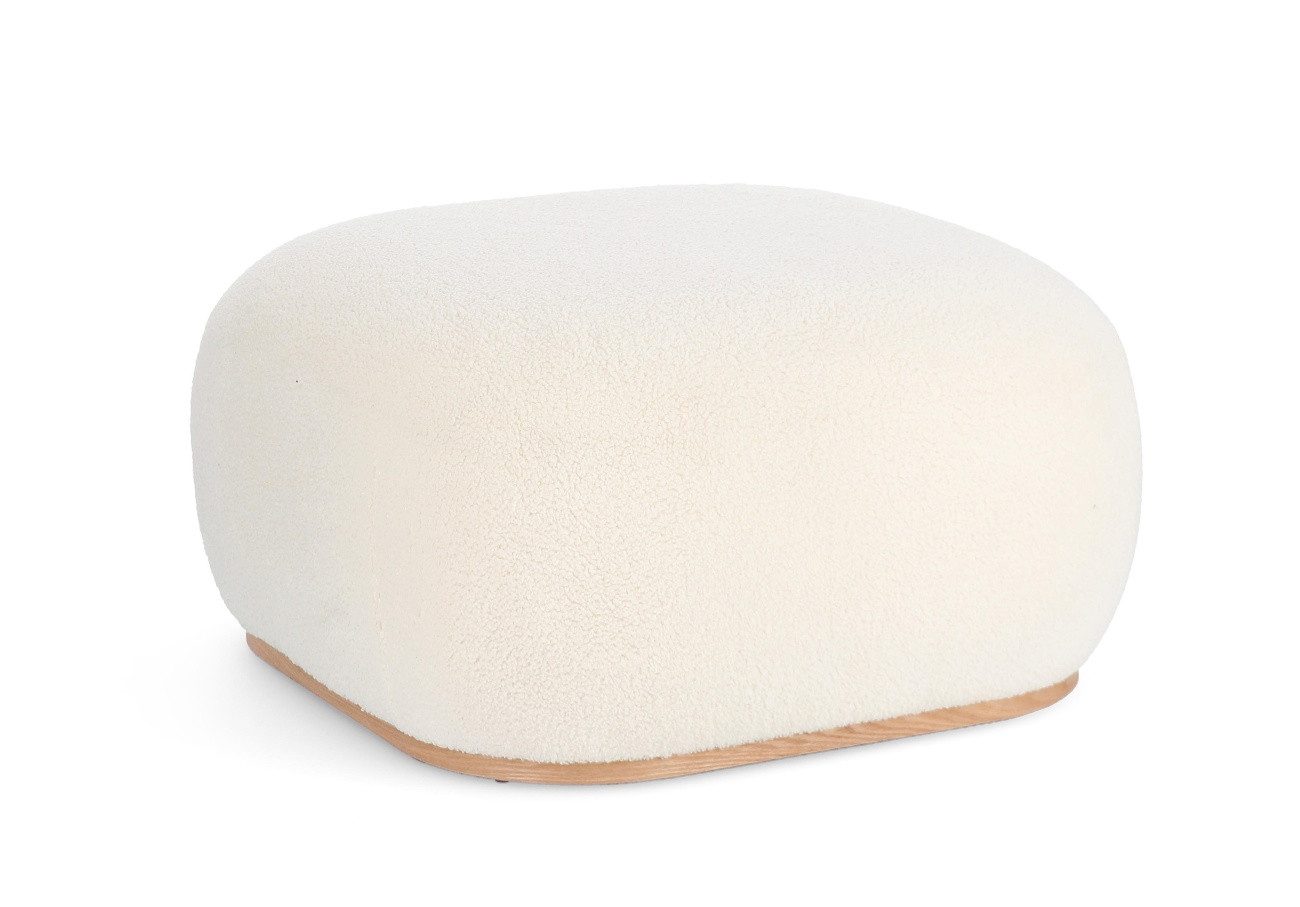 Bizzotto Pouf Mariana aus Boucle-Stoff