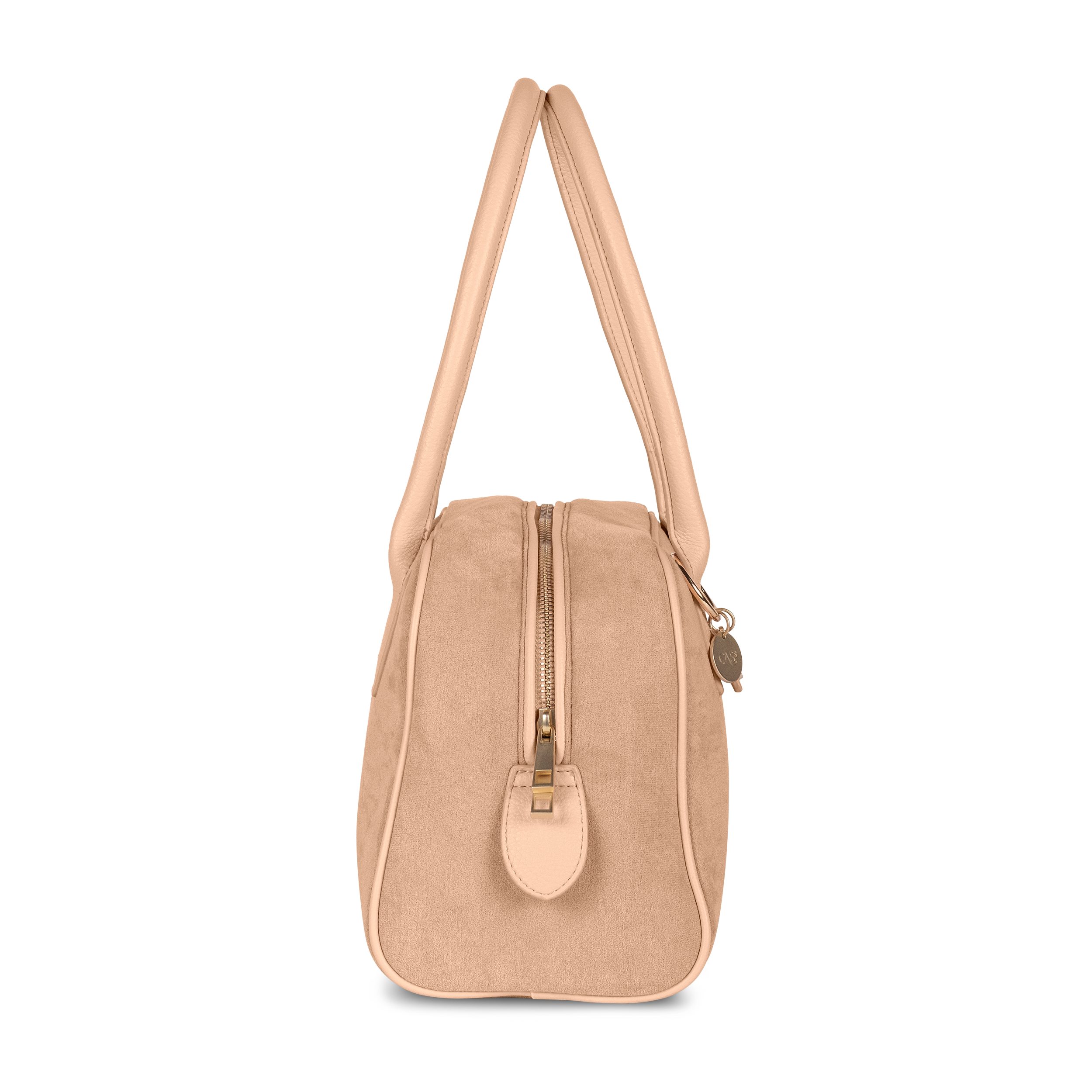Cas8 Handtasche Rike 35594 - vegane Schultertasche in Wildleder-Optik