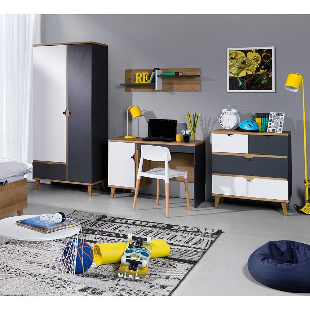 Lomadox Jugendzimmer-Set MARIBOR-132, (Sparset, 4-tlg), Kleiderschrank günstig online kaufen
