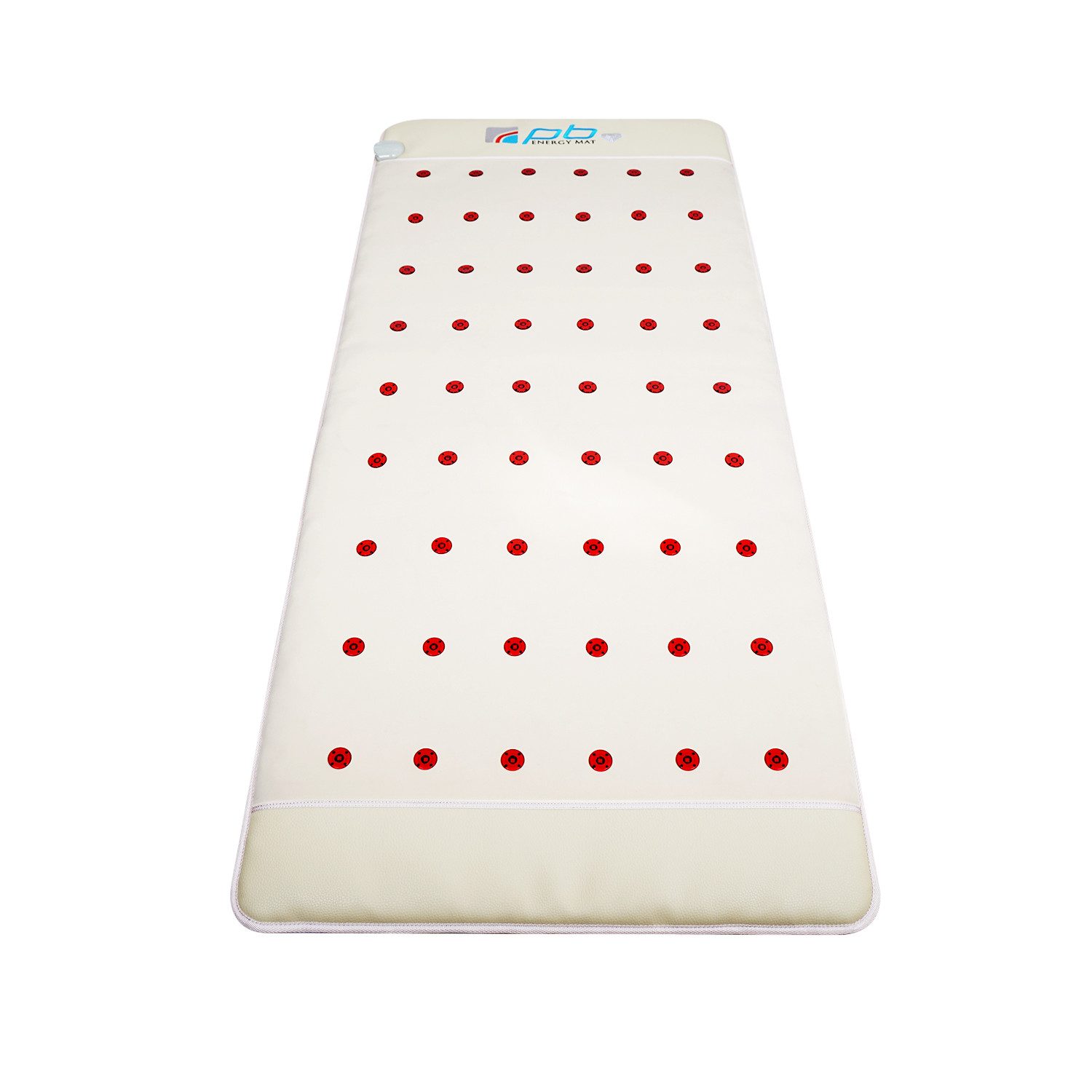 pb Energy Mat Massagematte Frequenzmatte Premium 3 Light mit TENS Anwendung Elektroden Pads, Erleben Sie die Premium 3 Light Frequenzmatte von pb Energy Mat neu 7-tlg., 3 Digitale Displays, 18 Schichten, Gewicht nur 6kg ideal auf Reisen, 54 Rotlicht Photonen in 660nm und 850nm mit weicher Auflage