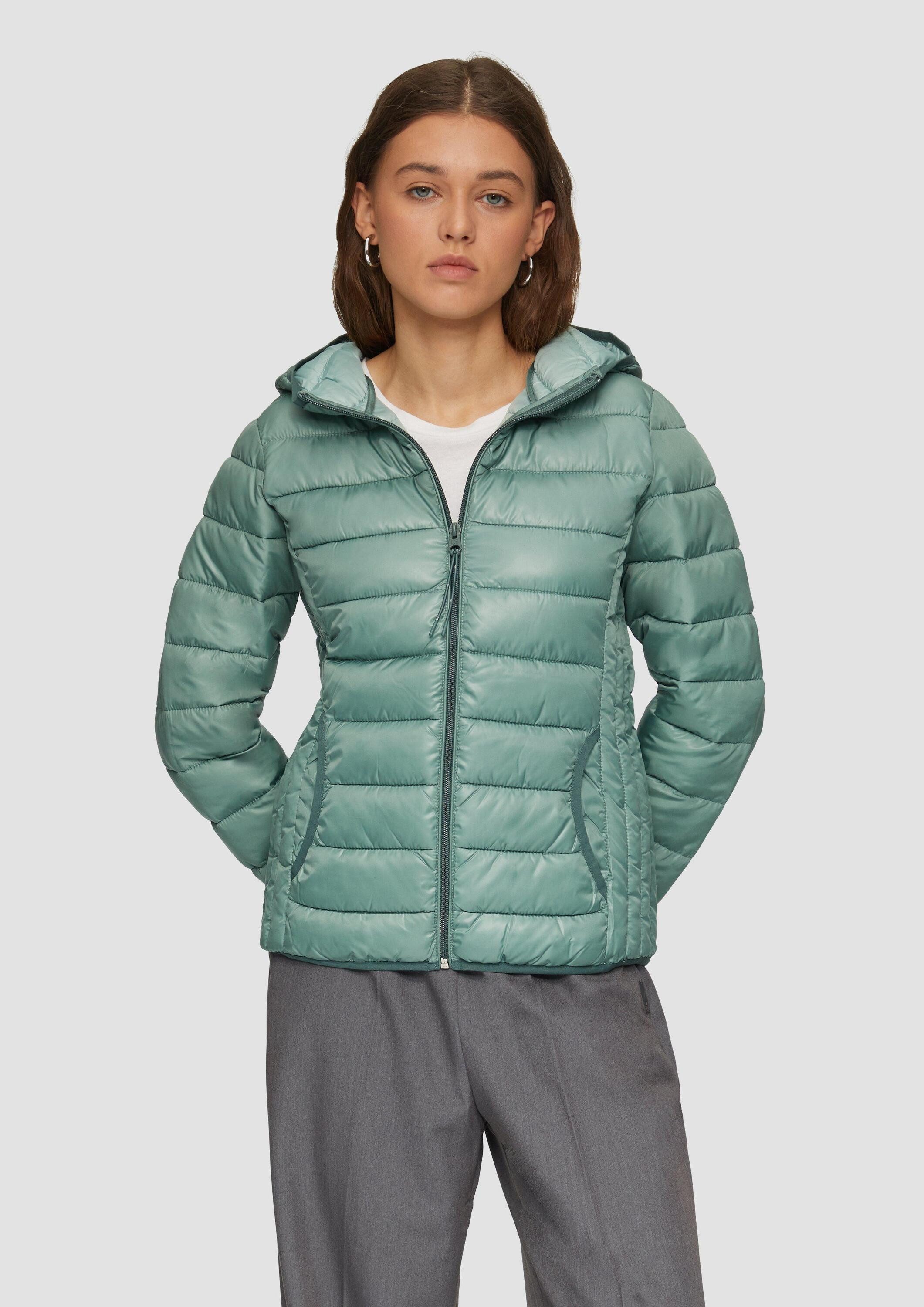 QS Winterjacke Outdoor-Jacke Gesteppte Outdoor-Jacke mit Kapuze