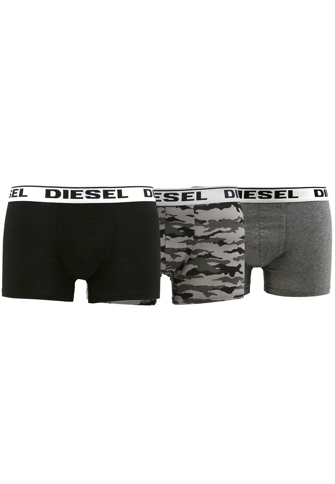 Diesel Diesel Schwarz KORY Boxershort Grau RHASO Dreierpack Herren Boxershorts
