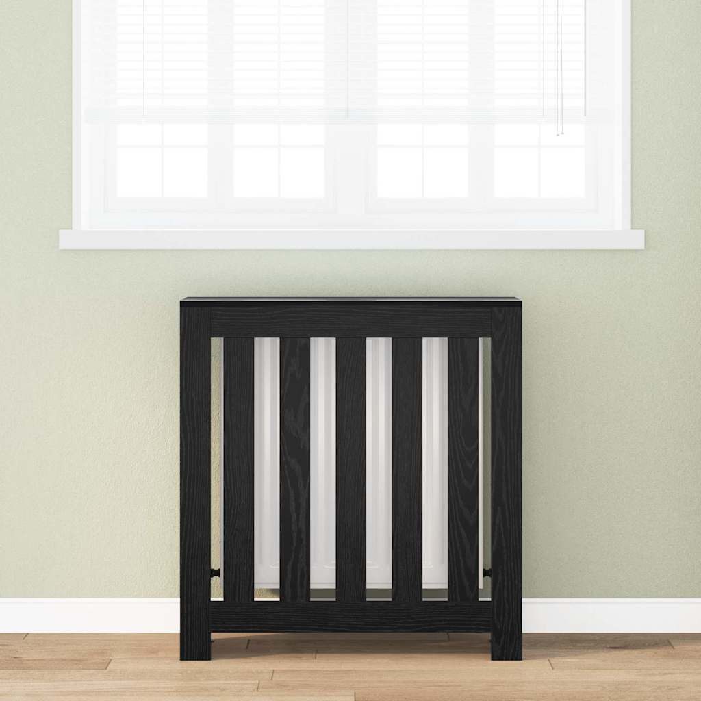 vidaXL Heizungsverkleidung, Heizkörperabdeckung Schwarz Eichen-Optik 78 x 20 x 82 cm
