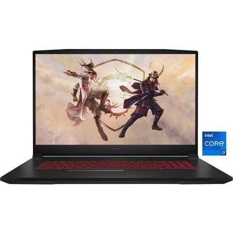 MSI Katana GF76 11UE-413 Gaming-Notebook (43,9 cm/17,3 Zoll, Intel Core i7 11800H, GeForce RTX 3060, 512 GB SSD)