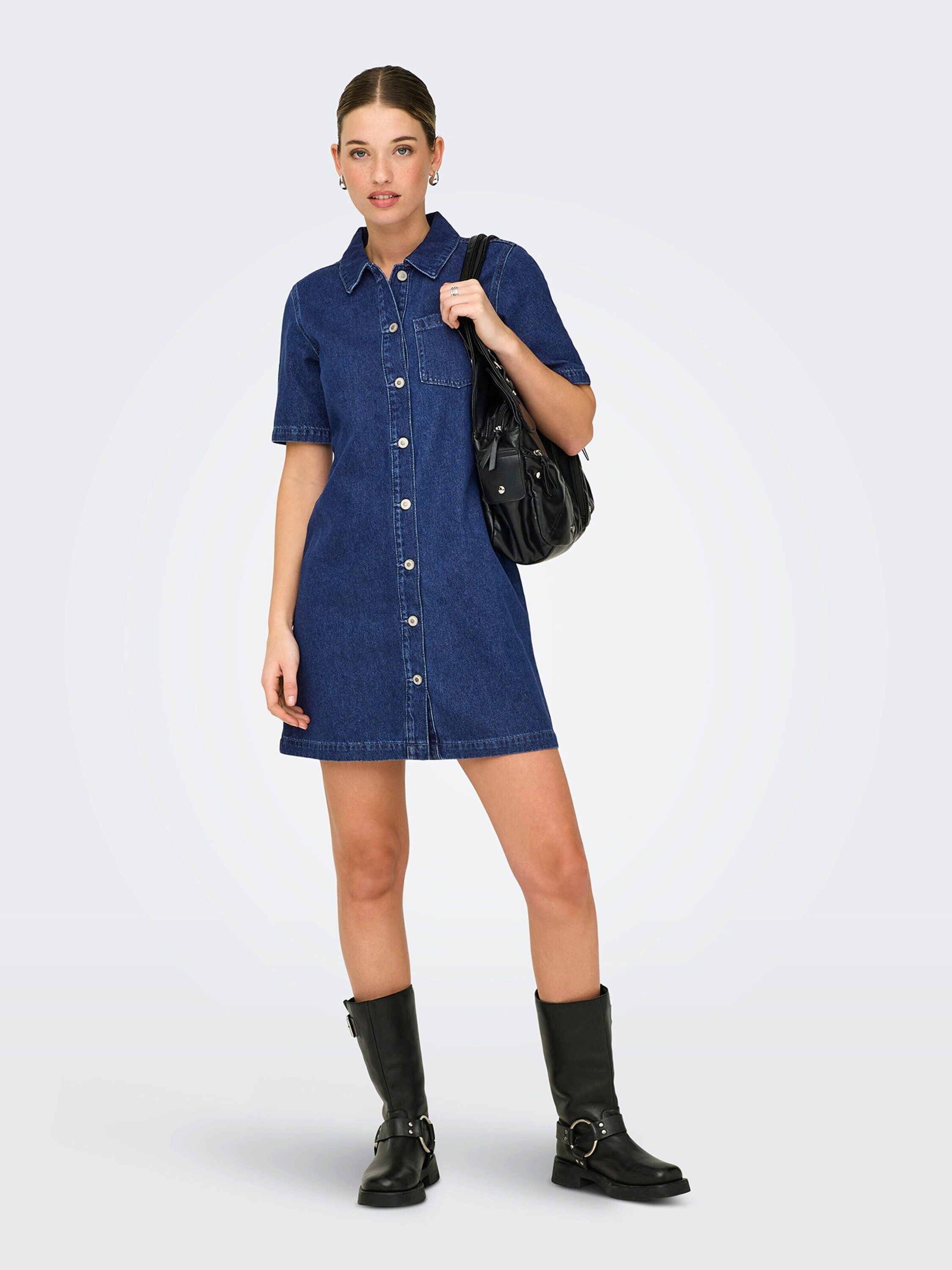 ONLY Jeanskleid ONLMILLE (1-tlg) Plain/ohne Details
