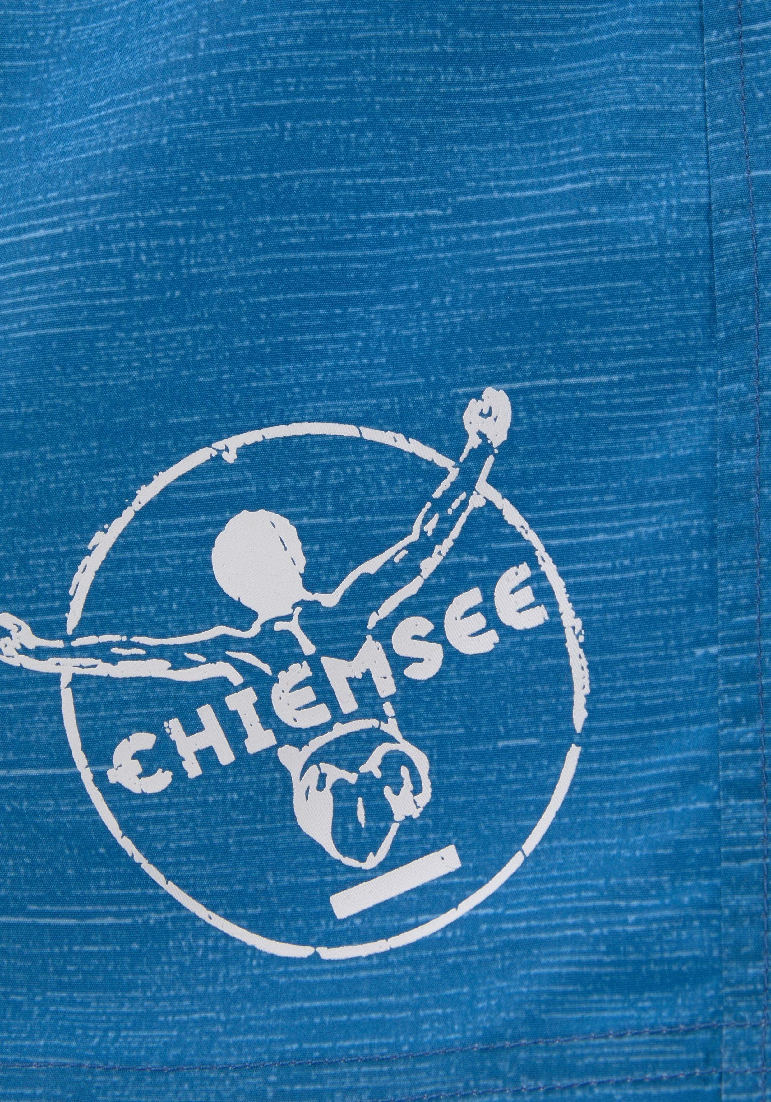 Chiemsee Badeshorts Logoprint Kids mit aquablau Melange