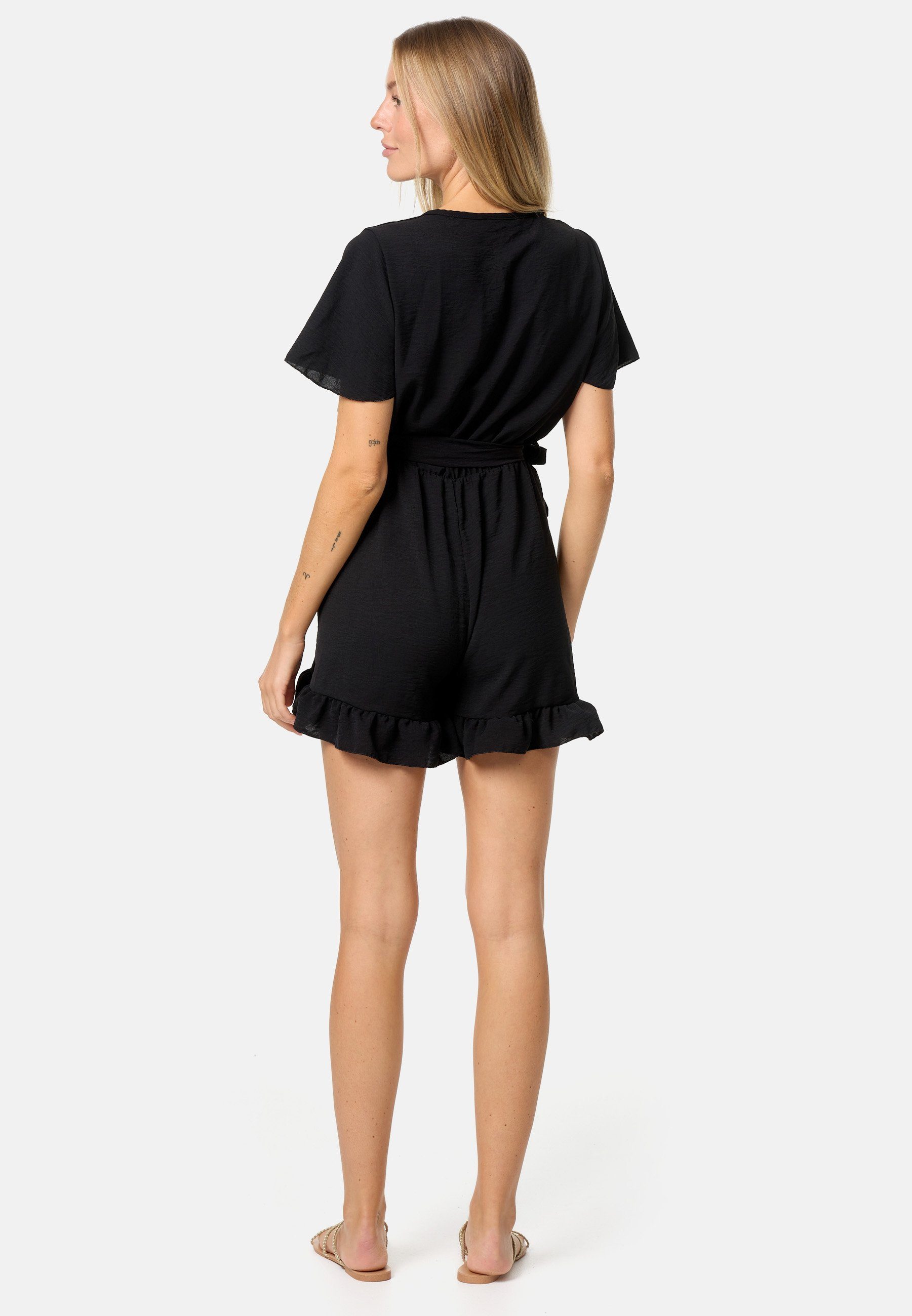 PM SELECTED Playsuit PM-28 (Wickeloptik Jumpsuit Kurzoverall in Einheitsgröße)