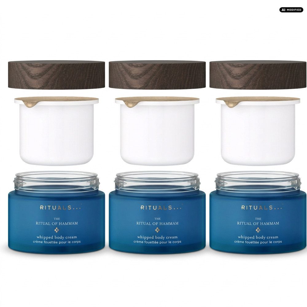 Rituals Körpercreme Rituals Hammam Whipped Body Cream Refill 3er Set, 1-tlg., Vorteilspack mit drei Nachfüllungen für längere Anwendung