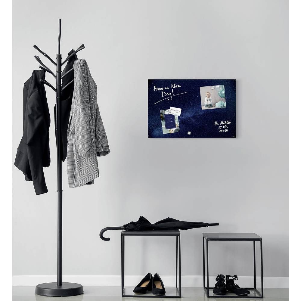 Sigel Magnettafel Glas-Magnettafel Artverum - Design Galaxy - 60 x 40 cm GL283, Quer- oder Hochformat