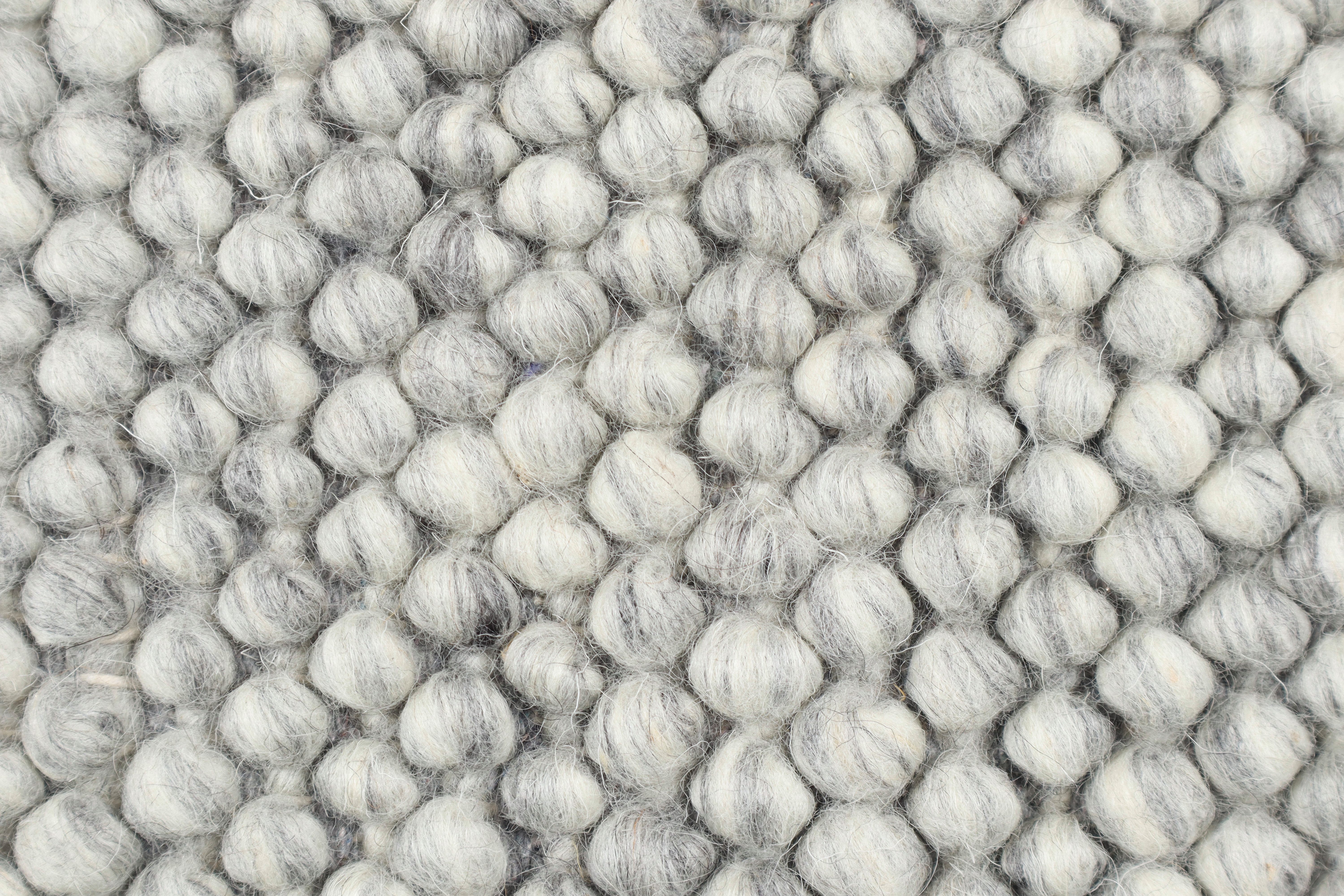 LeGer Home by Lena Gercke Wollteppich Ainhoa, handgewebt, Wolle, rechteckig, Höhe: 12 mm, einfarbig, Wolle, Teppich, Wohnzimmer, Schlafzimmer, Esszimmer – Bild 5 von 5