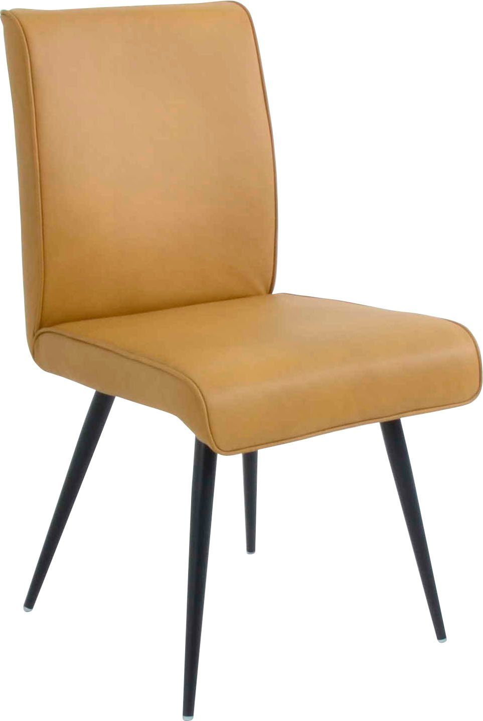 (1 Sitz, I Giacomo mit Metallfüße 4mm und St), 4- Keder Wohnen 4-Fußstuhl Rücken Komfort Fußstuhl umlaufenden am & K+W