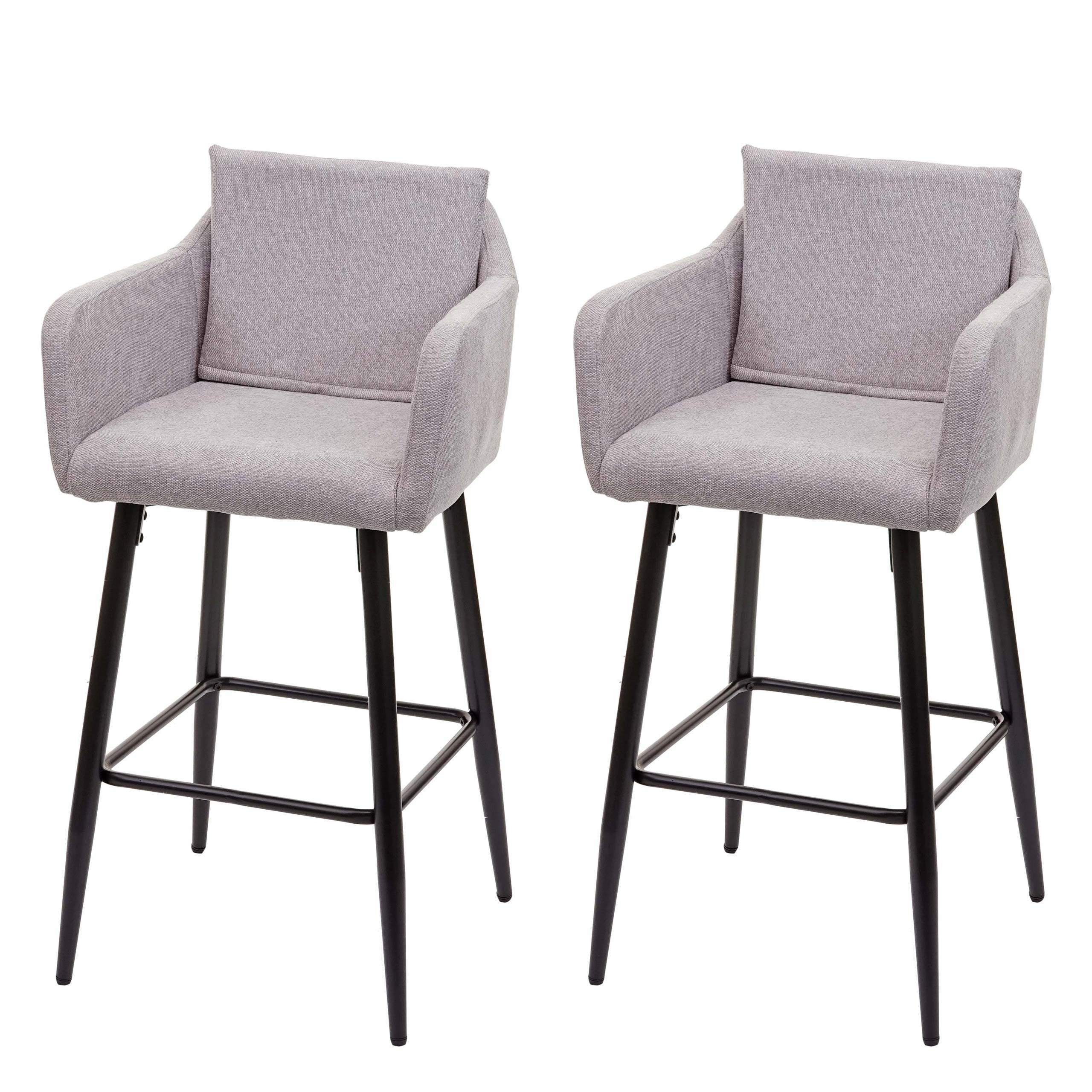 MCW Barhocker MCW-H93-2 (Set, 2 St., 2er), 2er-Set, Mit Reißverschluss, Bequeme Sitzpolsterung, Mit Bodenschonern
