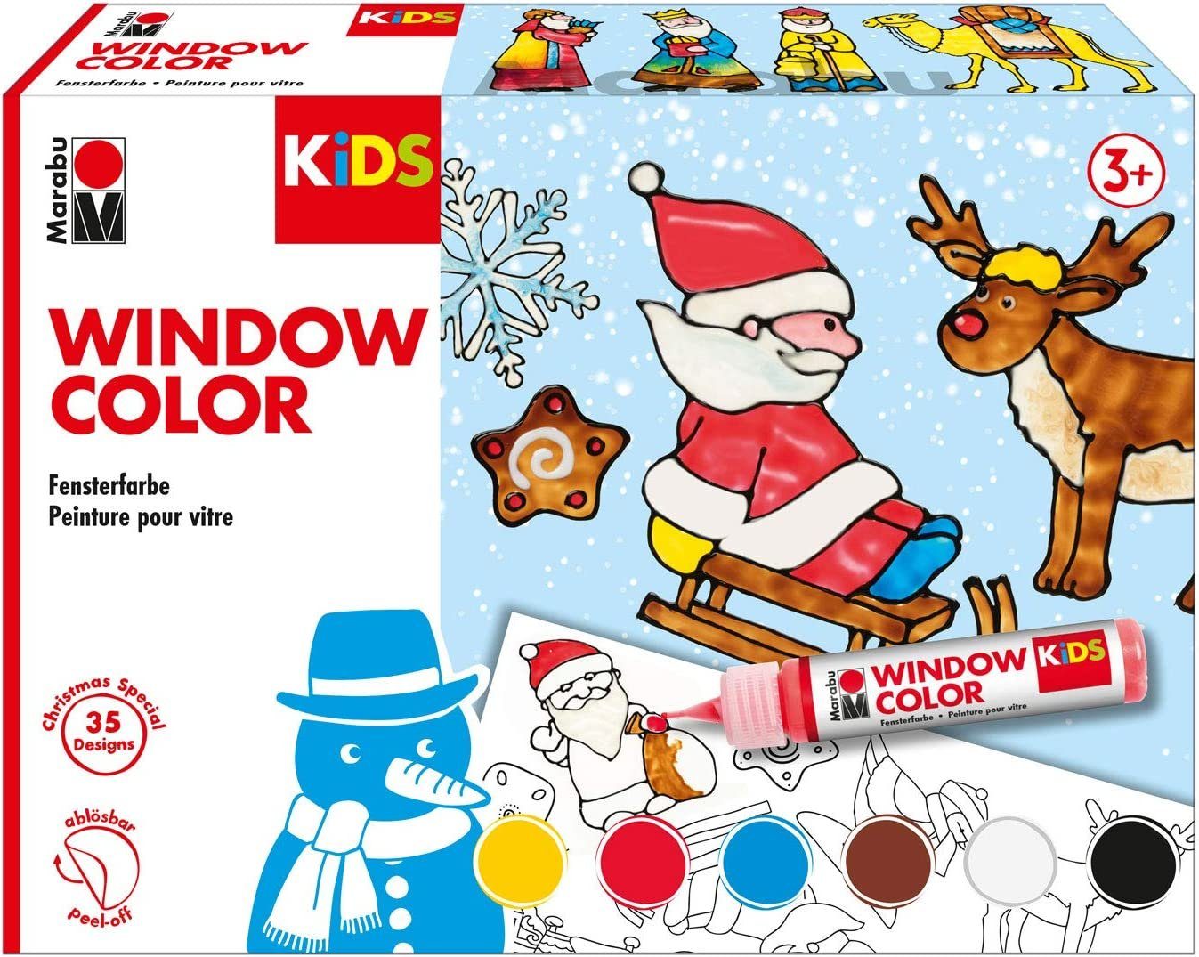 Marabu Sticker MARABU KiDS Window Color Set 6tlg.