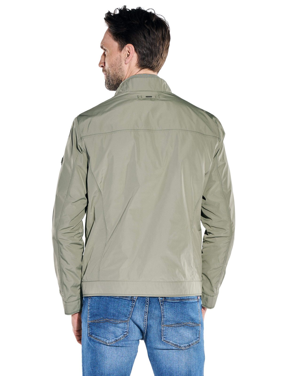 Engbers Kurzjacke Herren Sportive Jacke mit dezentem Glanz, Khaki
