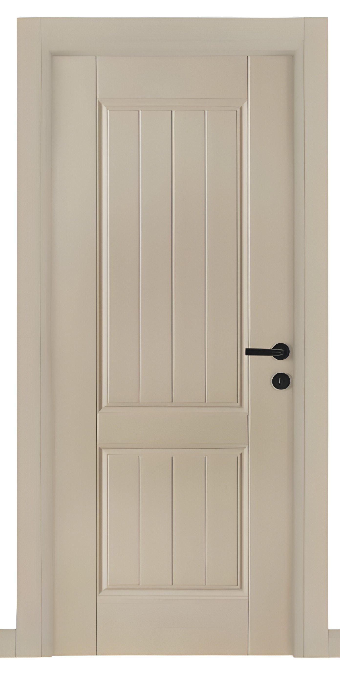 Xlmoebel Zimmertür Designer Beige Haustür für luxuriöse Wohnungen, Made in Europa