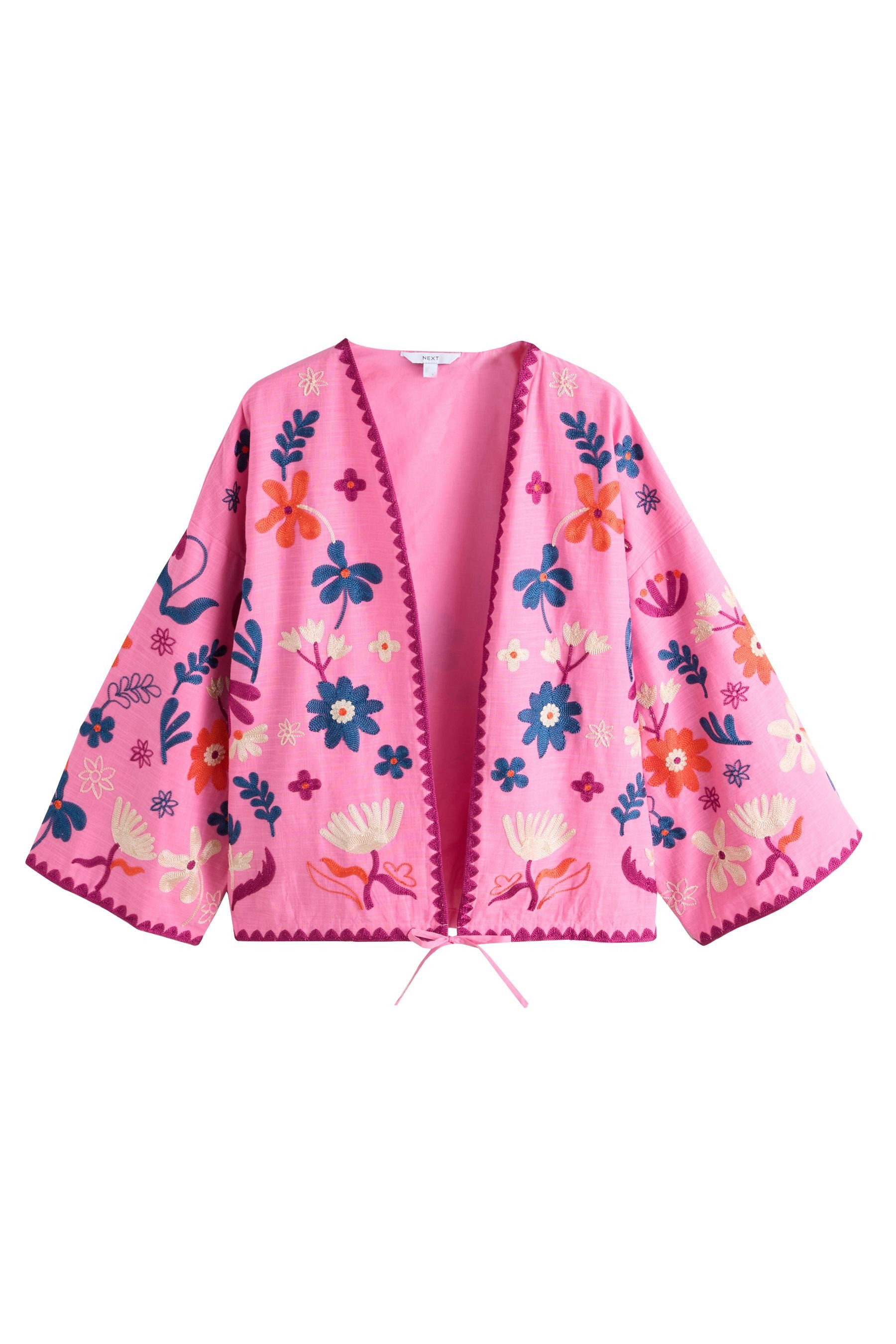 Next Shirtjacke Vorn geschnürte Jacke (1-tlg)