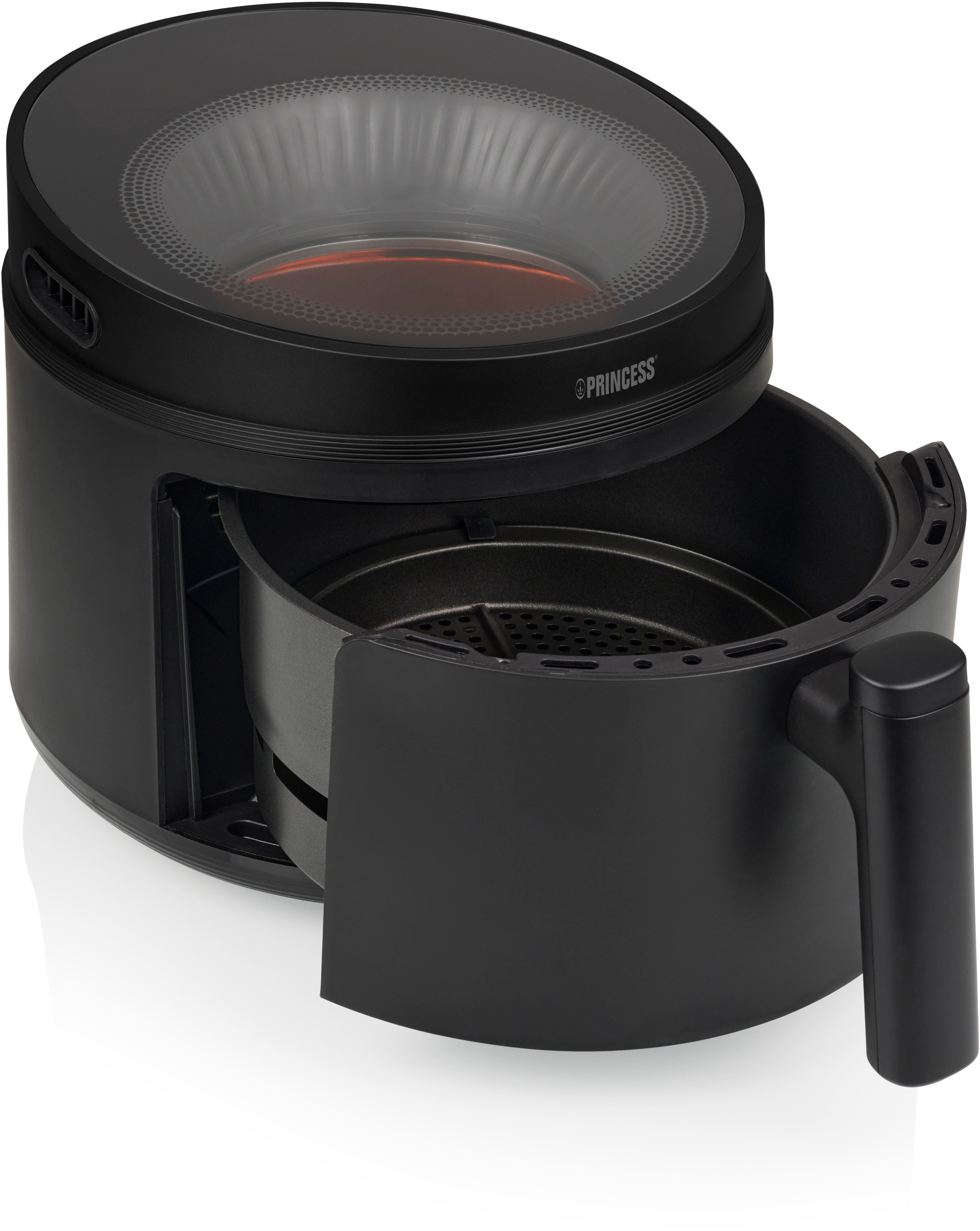 PRINCESS Heißluftfritteuse 182270 Cyclone Vision Airfryer, 1500 W