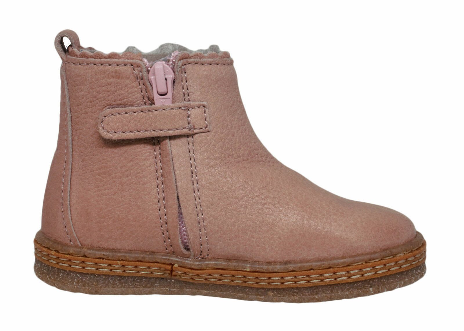 Bisgaard Bisgaard Mädchen Stiefletten mit Lammfell 21254 rosa Klett Stiefelette