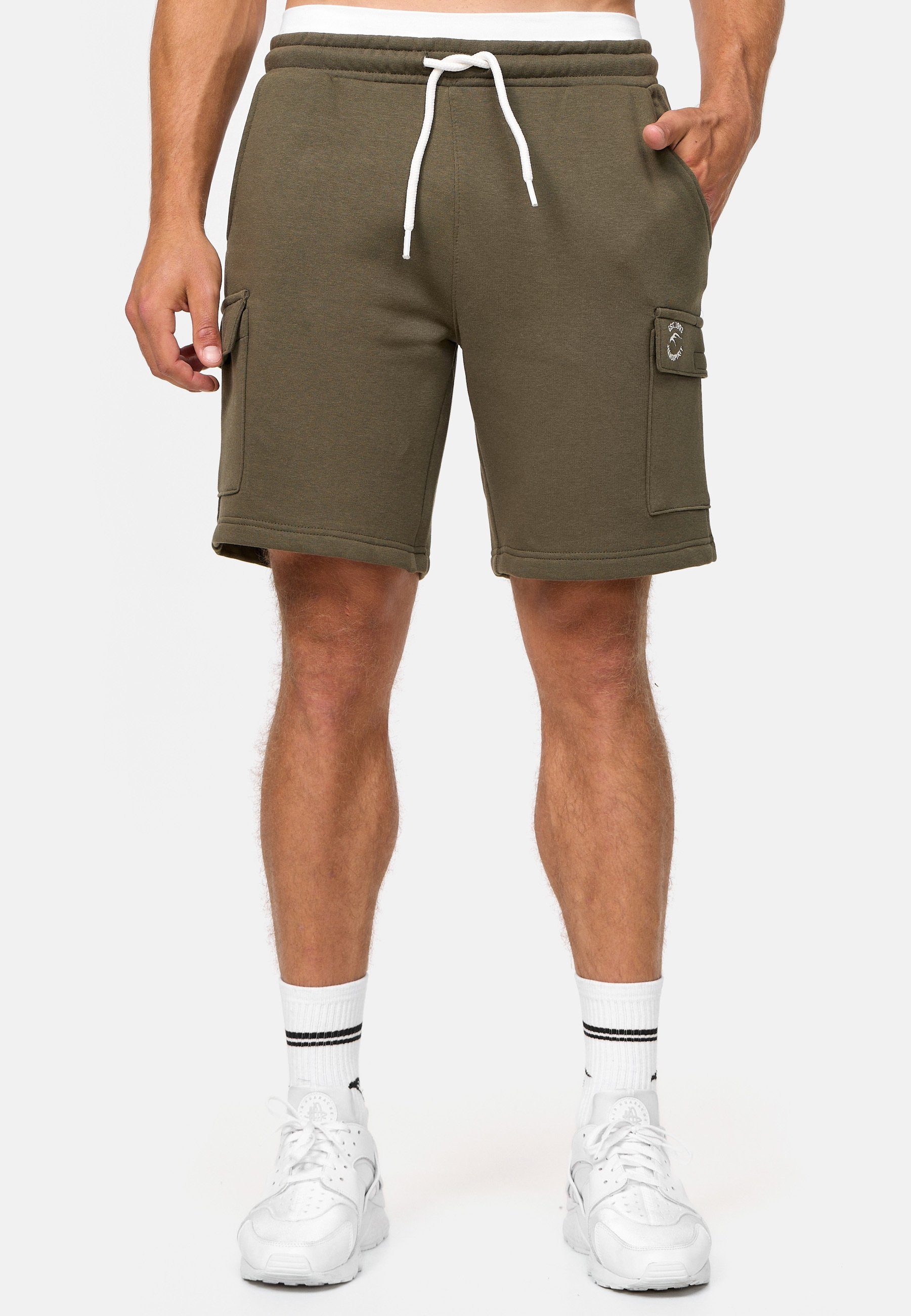 Indicode Sweatshorts Dannie Army