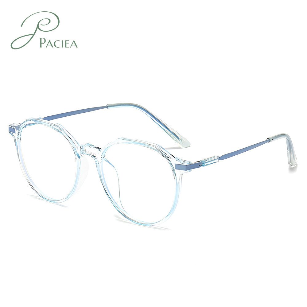 PACIEA Lesebrille Damen Herren Rundrahmen Blaulichtfilter Vollrand Ultraleicht