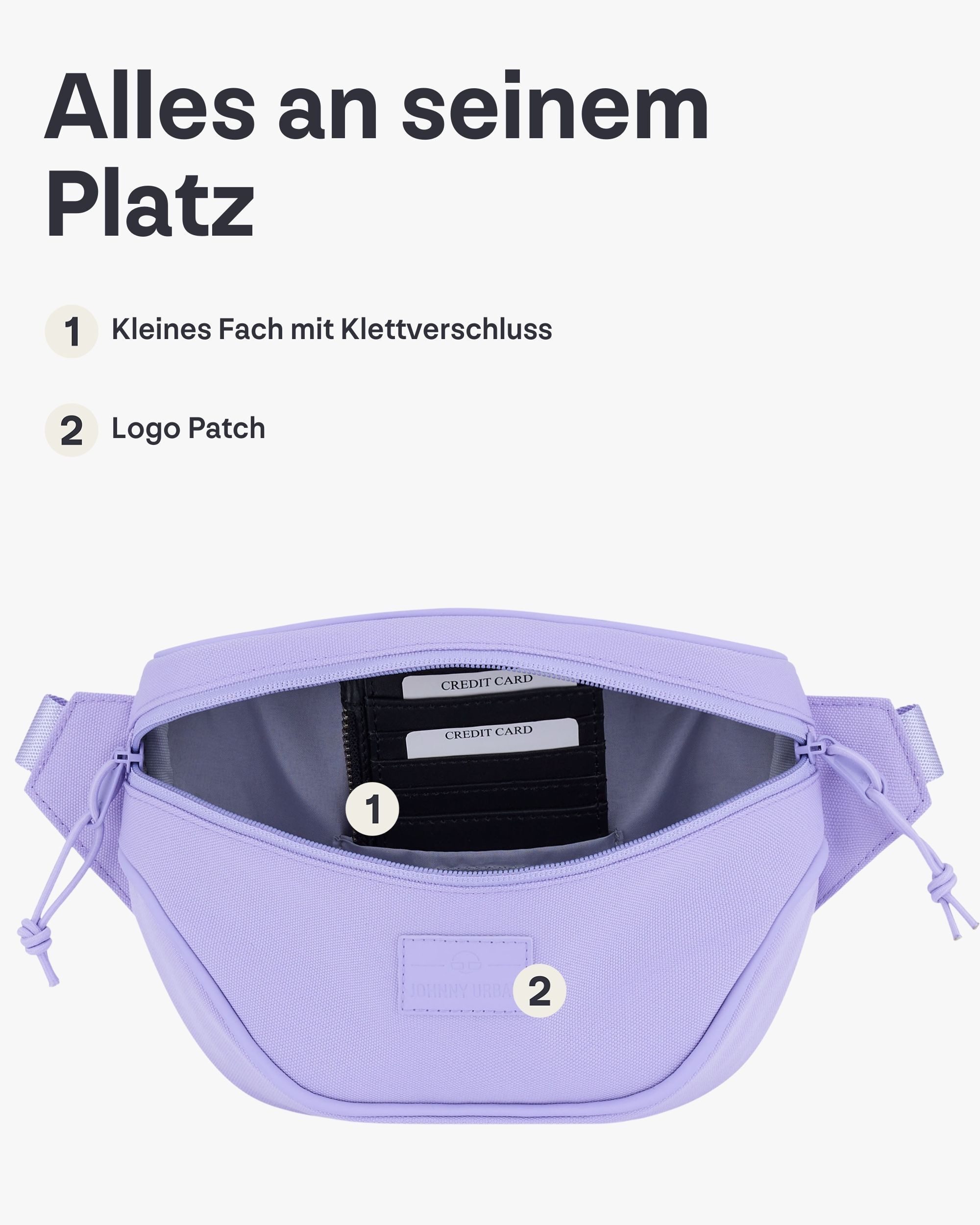 Johnny Urban Gürteltasche Ben Bauchtasche Damen Herren Wasserabweisend (1-tlg), Größenverstellbar, Wasserabweisend
