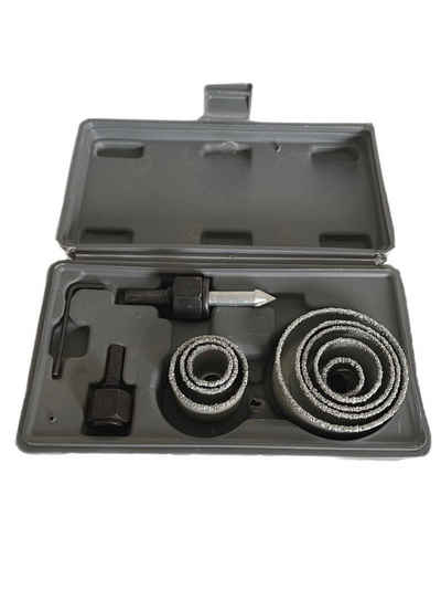 VaGo-Tools Bohrer- und Bitset Bohrer Fliesenkrone Lochsäge 11 tlg Set 19-64 mm, Komplett-Set