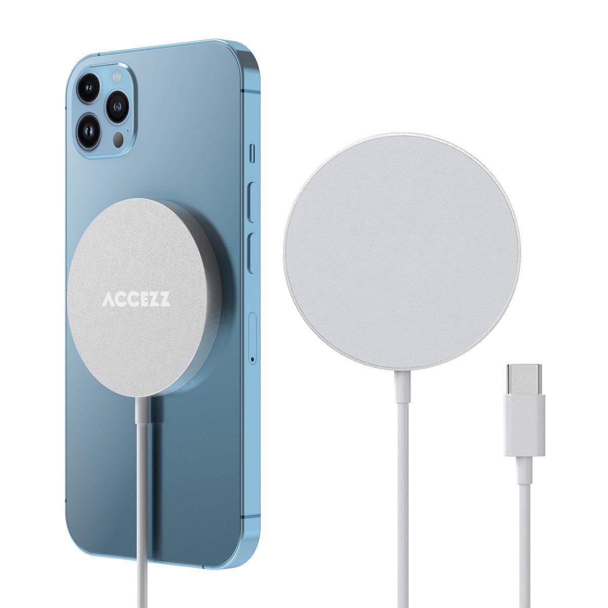 Accezz Accezz Wireless Charger USB-C - Drahtloses MagSafe und Qi2-Ladegerät - Wireless Charger (1-tlg)