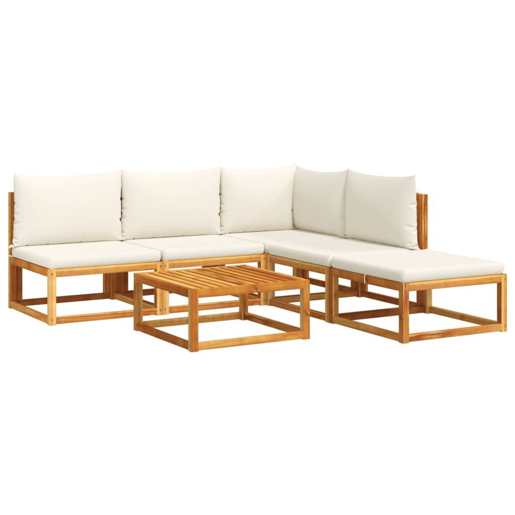 vidaXL Loungesofa 6-tlg. Garten-Sofagarnitur mit Kissen günstig online kaufen
