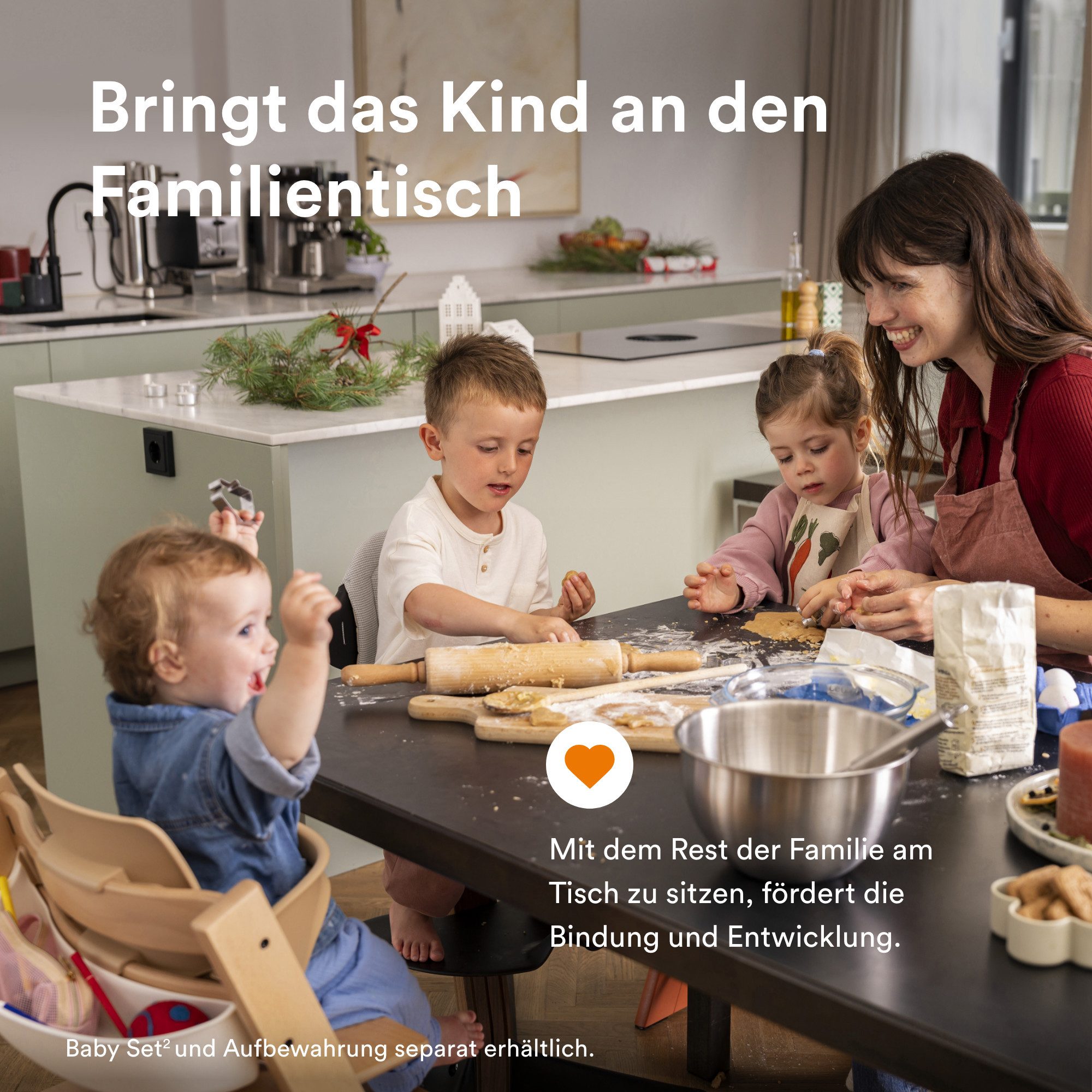 Stokke Hochstuhl TRIPP TRAPP Kinderhochstuhl, verstellbarer und mitwachsender Hochstuhl, Lebenslanger Begleiter am Esstisch