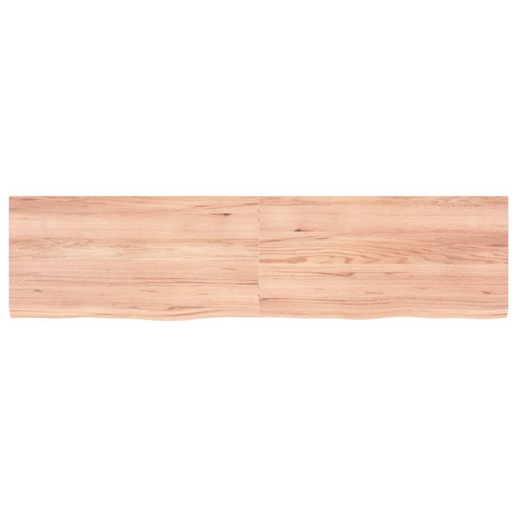 Eiche Hellbraun Tischplatte Massivholz 160x40x(2-4)cm furnicato Behandelt