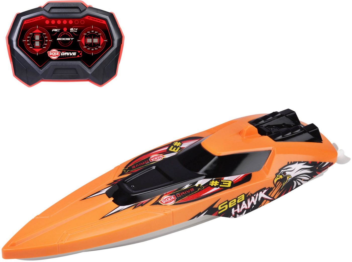 Thumbnail - Dickie Toys RC-Auto ferngesteuertes Fahrzeug Boot Go Crazy RC Sea Hawk 201106012