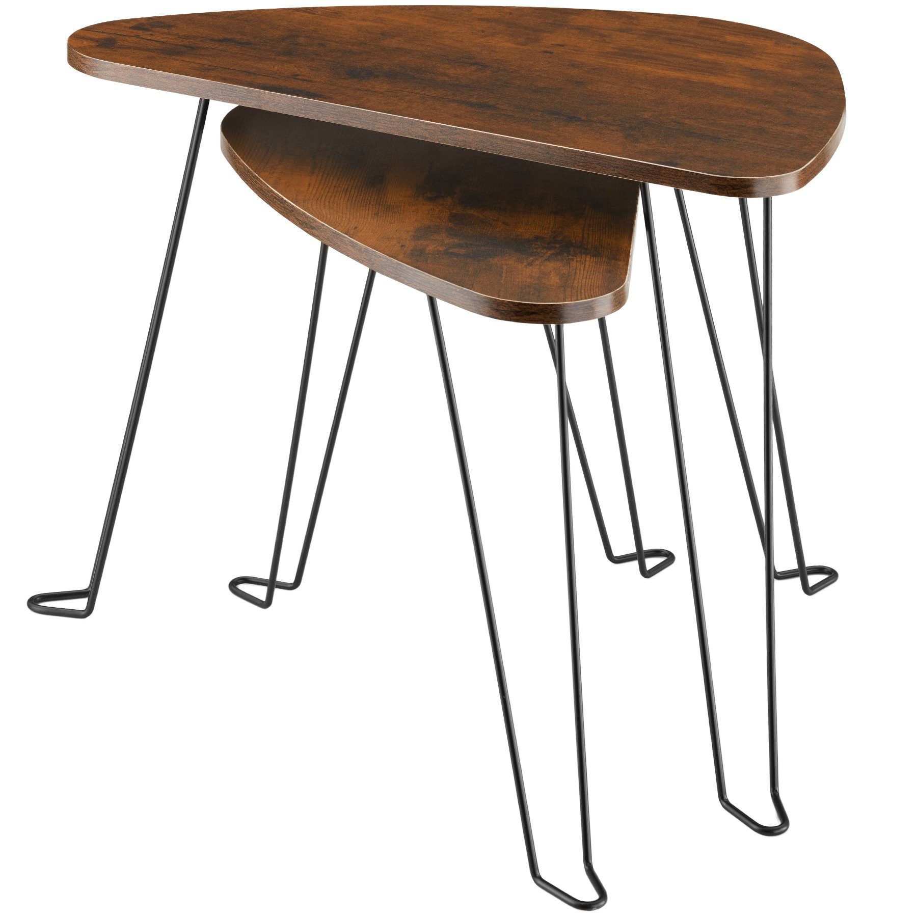 tectake Beistelltisch 2er Set Beistelltische (1-St., 1 tlg), Zwei filigrane günstig online kaufen