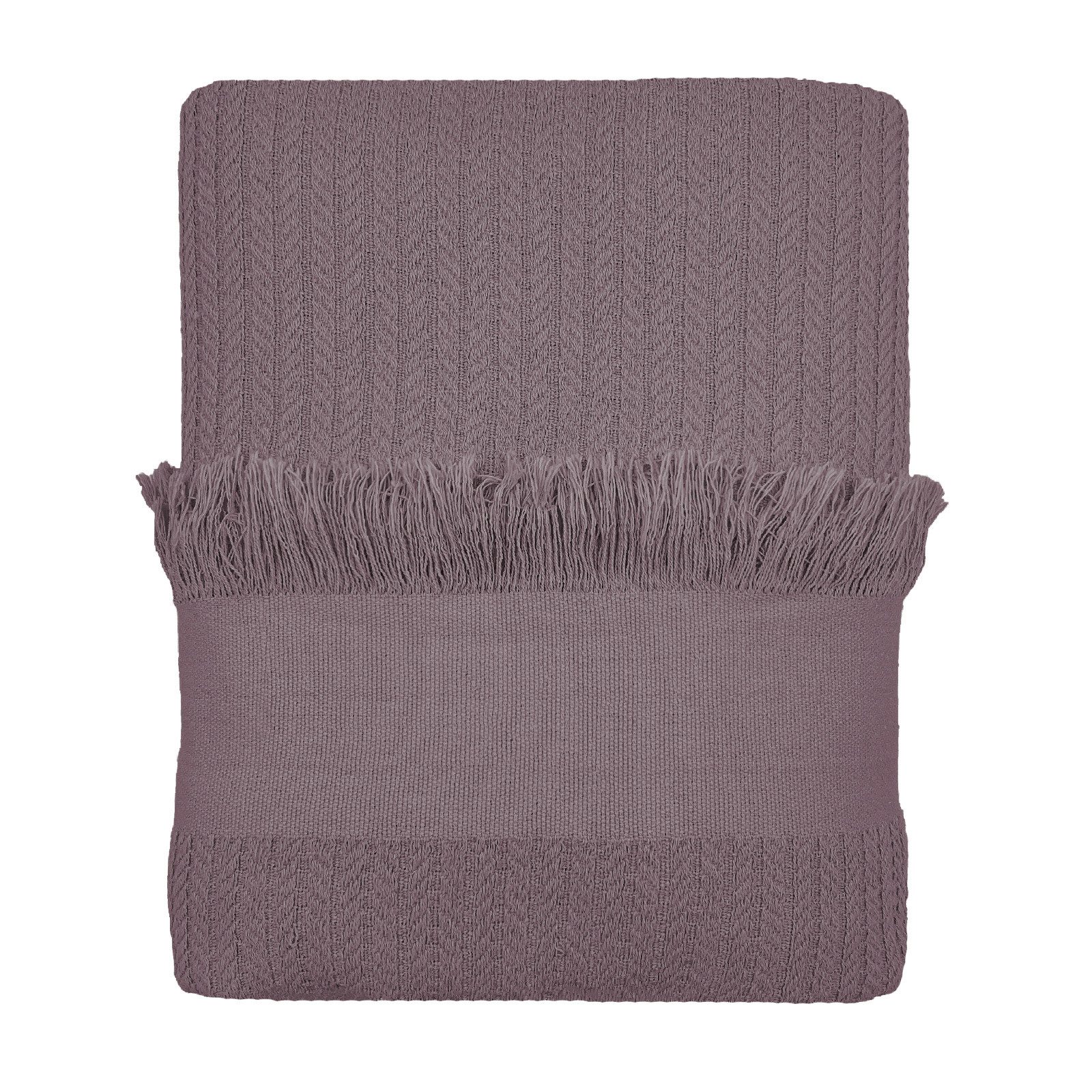 CLASS HOME COLLECTION Tagesdecke Geflochtene Baumwoll-Tagesdecke – Stilvoll günstig online kaufen