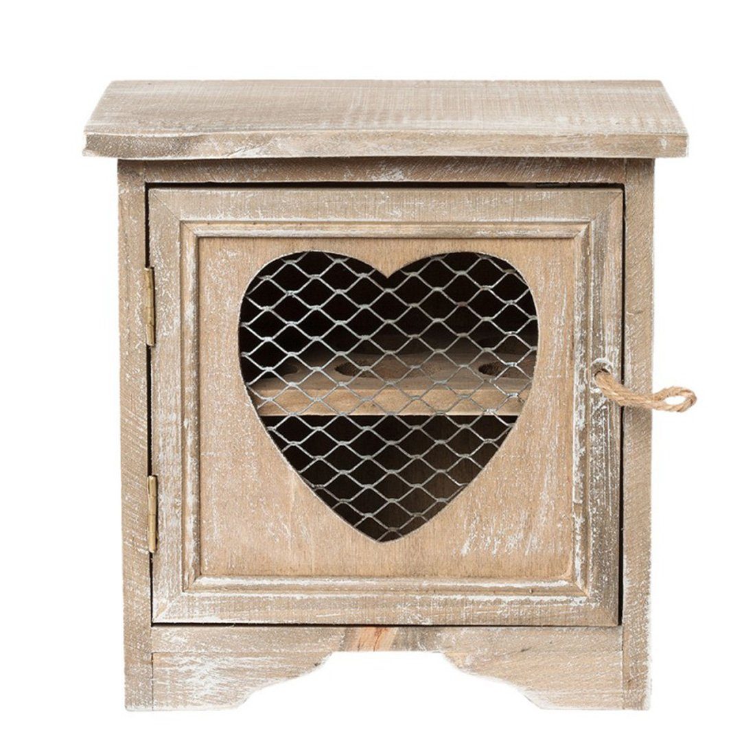 Eierbecher Clayre & Eef Eierständer Braun 19*14*19 cm Holz Herz